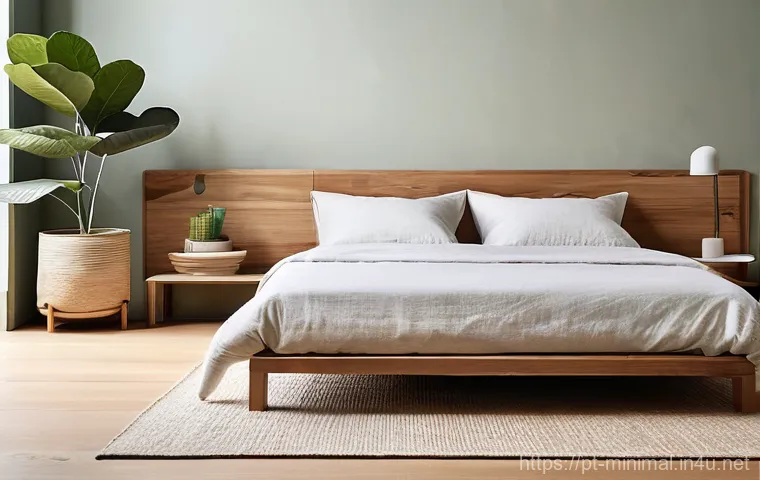 미니멀라이프 최소한의 물건으로 집 꾸미기 - **Prompt:** A compact yet spacious-feeling minimalist home office and reading nook, strategically de...
